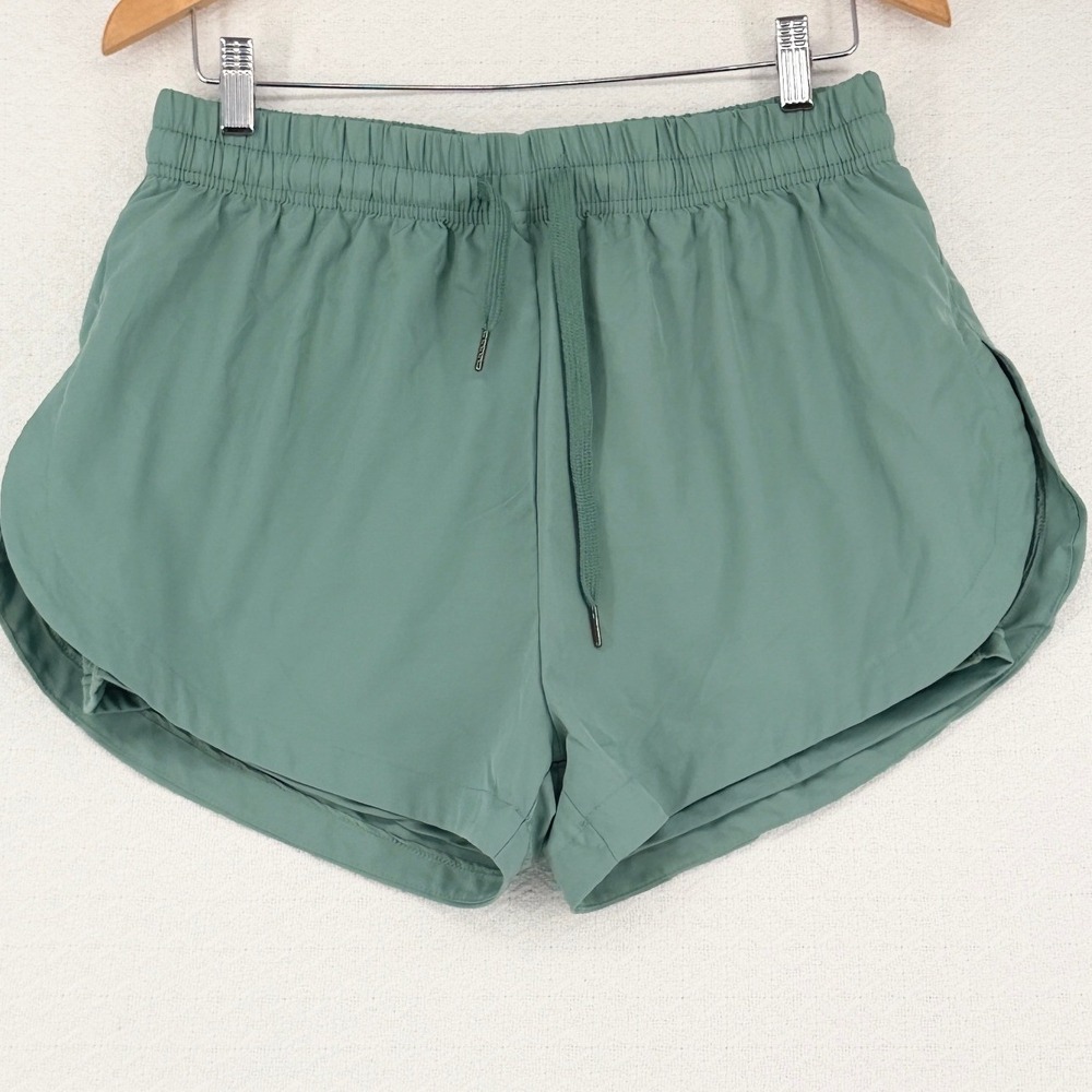 TurvaArorde Womens Sage Green Athletic Running Shorts Size XL Elastic Waist